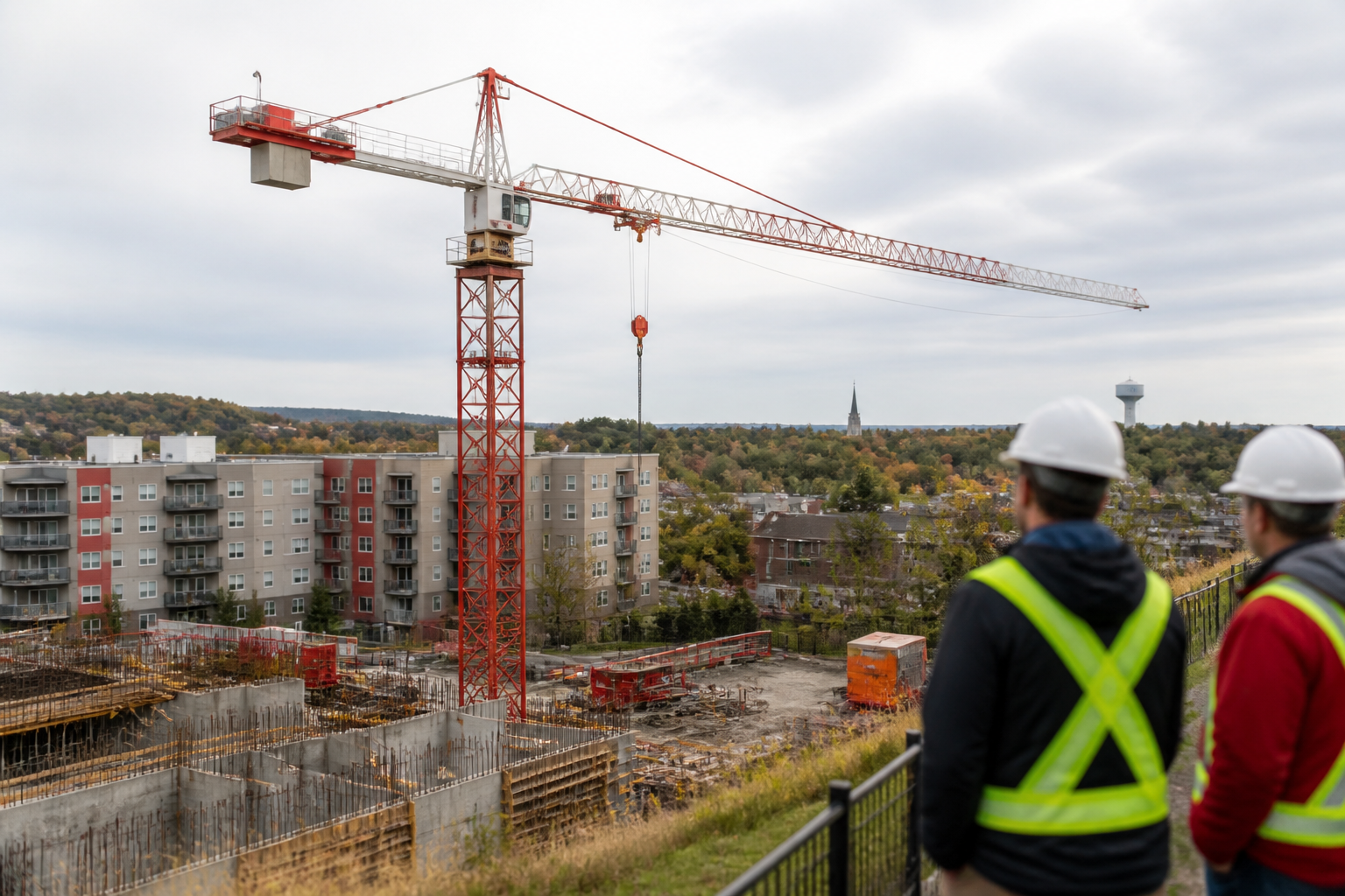 Video of Crane at Lower Sackville Public Housing Site